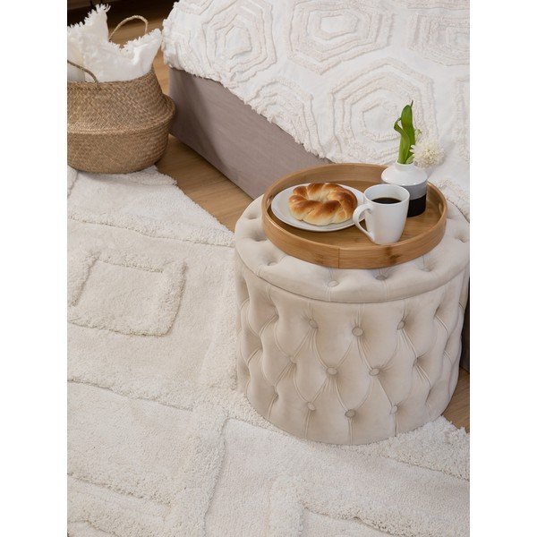 Smėlio spalvos kilimas 250x80 cm Magda - Westwing Collection-image-2