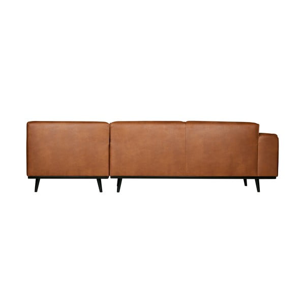 Rudos spalvos iš dirbtinės odos kampinė sofa (su dešiniuoju kampu/„L“ formos) Statement – WOOOD-image-3
