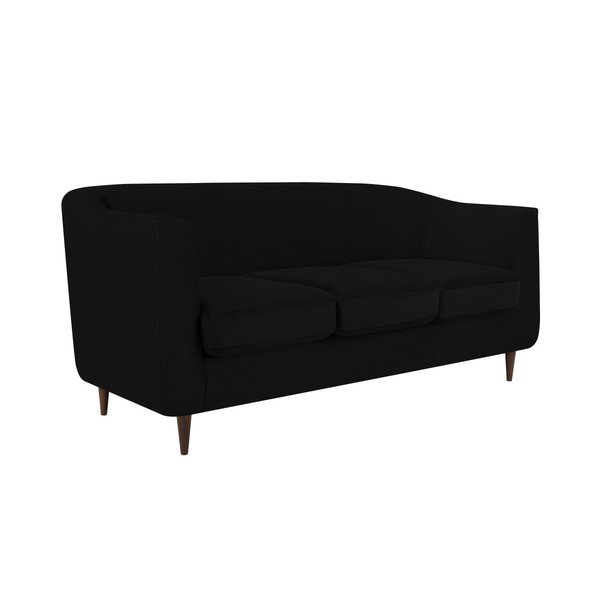 Juoda aksominė sofa "Kooko Home Glam", 175 cm-image-2
