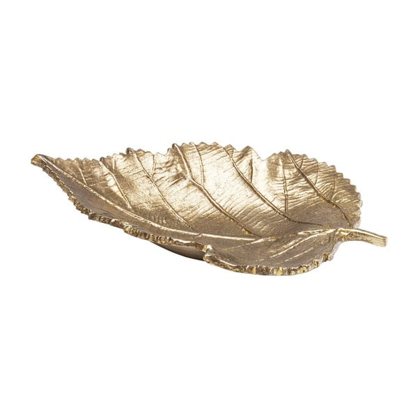 Dekoratyvinis aukso spalvos dubuo "Kare Design Leaf