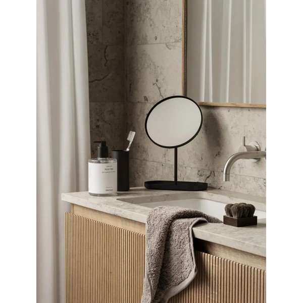 Pilkos spalvos iš frote audinio iš organiškos medvilnės rankšluosčiai 2 vnt. 30x50 cm Riva – Blomus-image-2