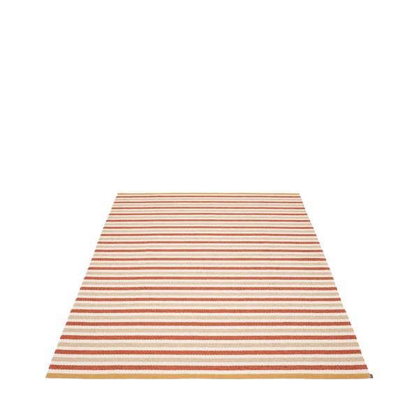 Raudonos plytų spalvos/kreminės spalvos lauko ir vidaus kilimas 140x200 cm Teo Brick – Pappelina