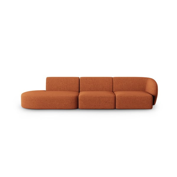Sofa oranžinės spalvos 302 cm Shane – Micadoni Home
