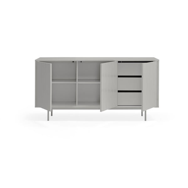 Žema šoninė spintelė pilkos spalvos 159x80 cm Sierra – Teulat-image-4