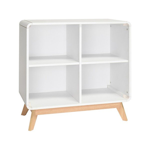 Knygų spinta  baltos spalvos 75x75 cm Caitlin – Støraa-image-2