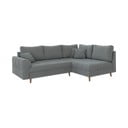 Pilkos spalvos iš boucle kampinė sofa (su dešiniuoju kampu/„L“ formos) Ariella – Ropez