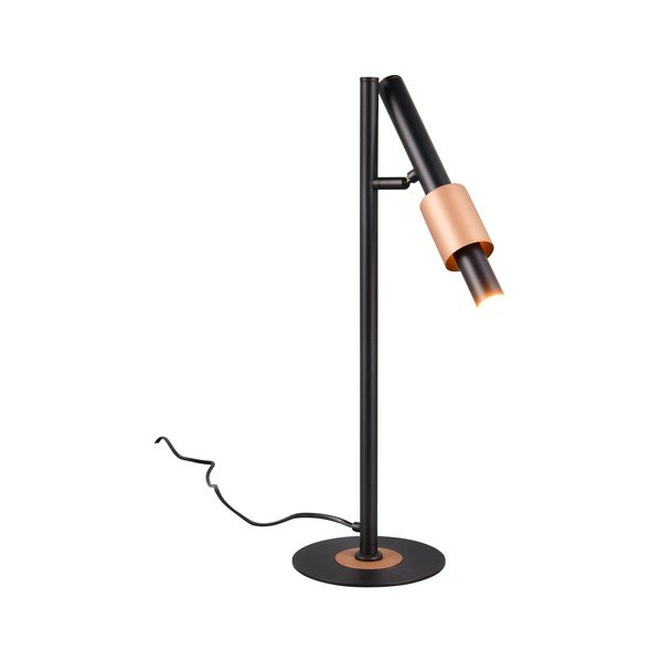 Juodos spalvos/bronzinės spalvos stalinis šviestuvas LED (aukštis 50 cm) Ikaris – Trio Select-image-2