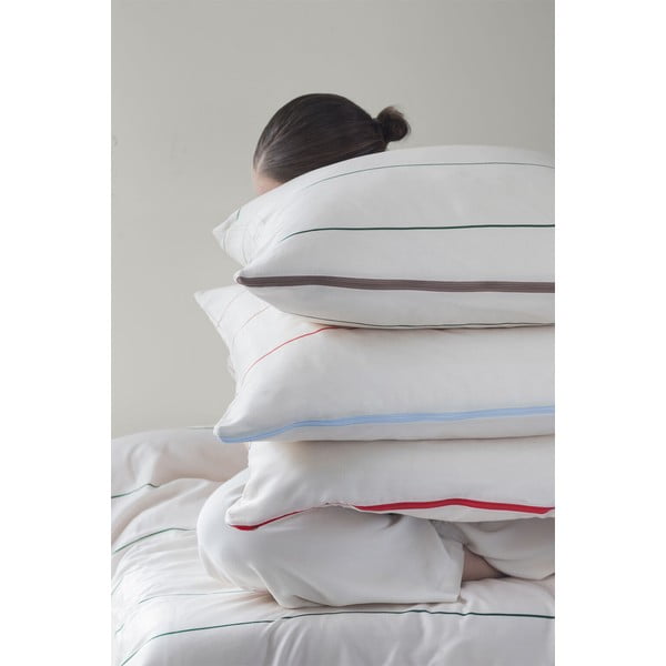 Iš satino medvilnės viengulė patalynė mėlynos spalvos/smėlio spalvos 140x200 cm Align – Mette Ditmer Denmark-image-3