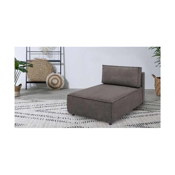 Modulinė sofa šviesiai rudos spalvos iš kordinio velveto (kintama) Nihad modular – Bobochic Paris-image-1