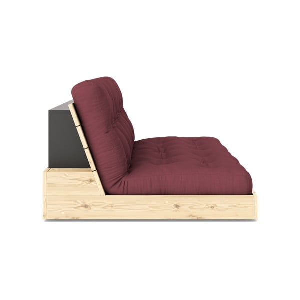 Sulankstoma sofa bordo spalvos 196 cm Base – Karup Design-image-3