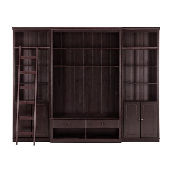 Iš pušies masyvo TV spintelių komplektas rudos spalvos 288x223 cm Anita – Støraa