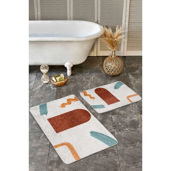 Iš velveto vonios kilimėliai 2 vnt. 60x100 cm – Mila Home-image-3