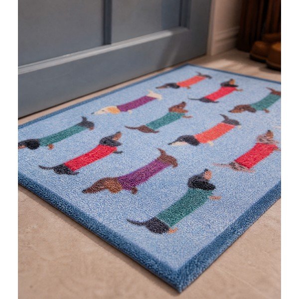 Iš tekstilės grindų kilimėlis 40x60 cm Dachshund – Artsy Doormats-image-3