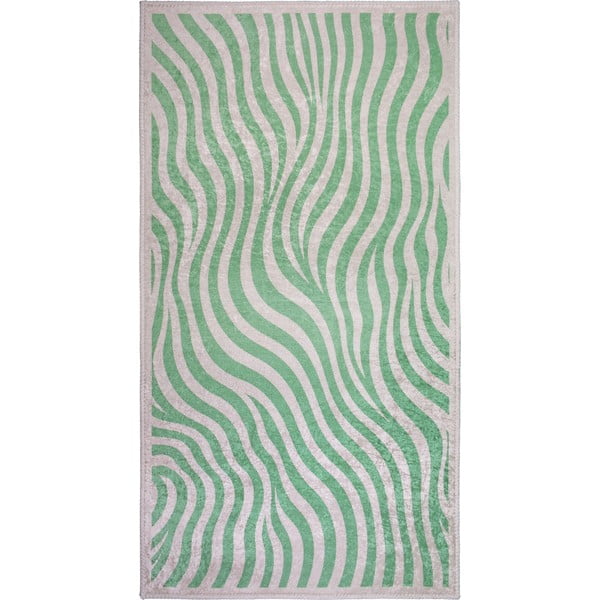 Skalbiamas žalios spalvos kilimas 120x180 cm Green Zebra – Vitaus