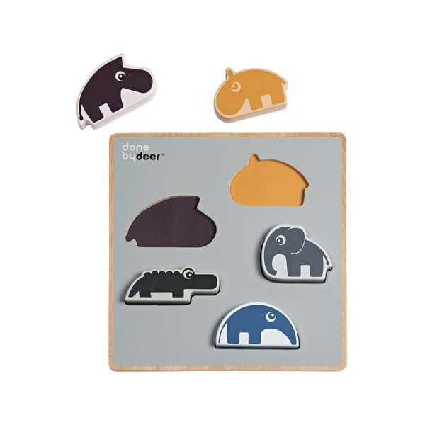 Medinė žaidimų dėlionė "Deer Chunky-image-1
