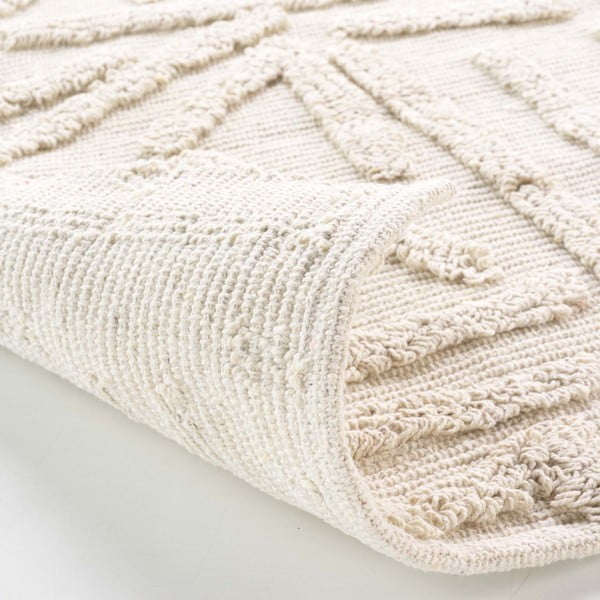 Skalbiamas kilimas kreminės spalvos 60x90 cm Athena – douceur d'intérieur-image-3