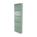 Pilkai žalios spalvos iš metalo atlenkiama spintelė batams 50x169x15 cm Billy – Spinder Design