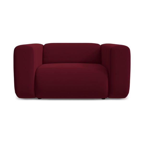 Bordo spalvos iš velveto krėslas Ekahi – Makamii-image-3