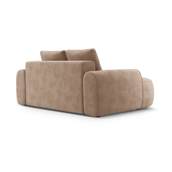 Šviesiai rudos spalvos iš velveto sofa 175 cm Linz – Cosmopolitan Design-image-3
