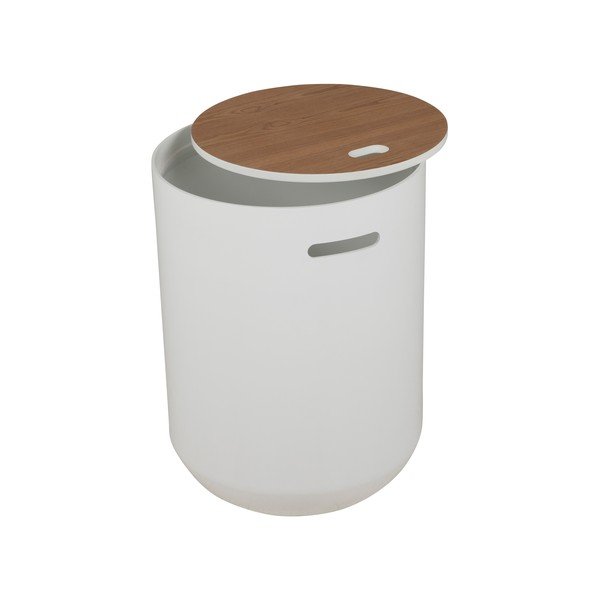 Baltas sandėliavimo staliukas Canett Olivia Ø 39 cm-image-2