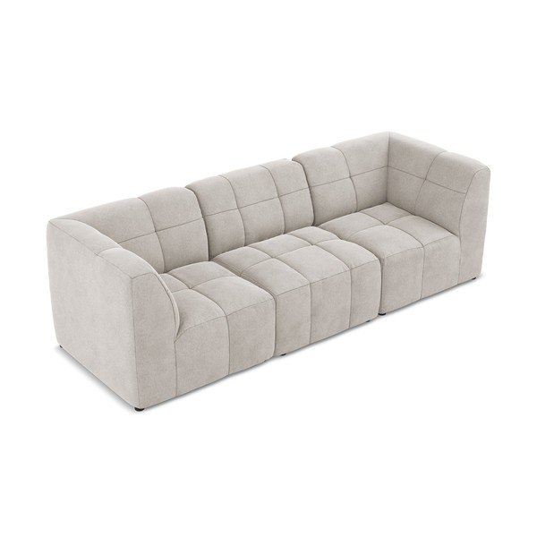 Smėlio spalvos sofa iš velveto 255 cm Aloha – Makamii-image-3