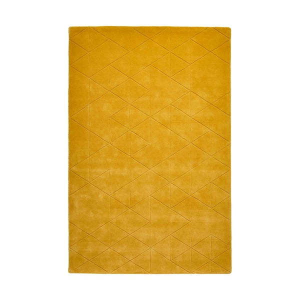 Geltonas vilnos kilimas Think Rugs Kasbah, 150 x 230 cm