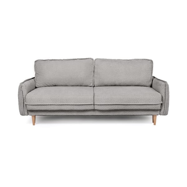 Sulankstoma sofa pilkos spalvos iš boucle 215 cm Patti – Bonami Selection