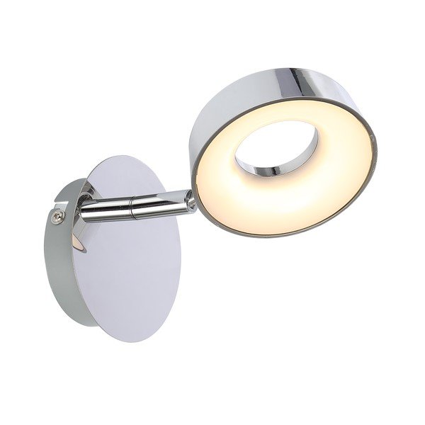 Sieninė lempa blizgios sidabrinės spalvos LED Isla – Candellux Lighting
