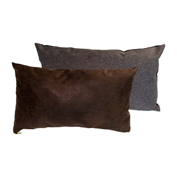 2 pagalvėlių su užpildu rinkinys Karup Deco Cushion Mocca/Granite Grey, 45 x 25 cm