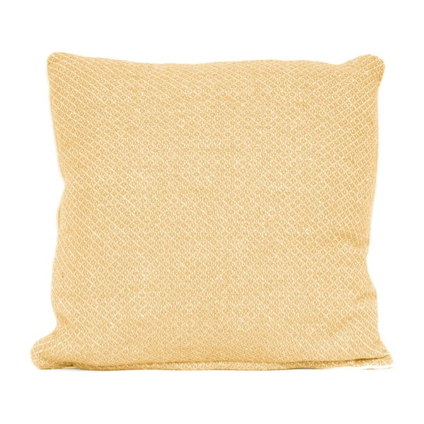 Geltonos spalvos pagalvė su užpildu PT LIVING Cozy, 45 x 45 cm