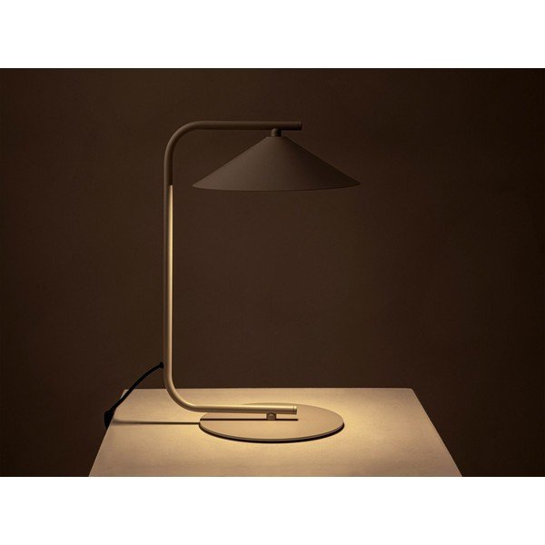 Kreminės spalvos iš metalo stalinis šviestuvas (aukštis 42 cm) Nocte – Micadoni -image-1