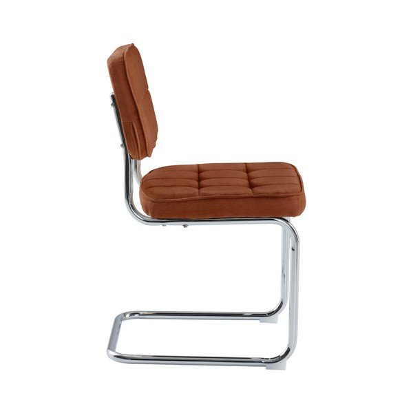 Raudonos plytų spalvos iš metalo supamosios valgomojo kėdės 2 vnt. Heden – Jotex-image-3