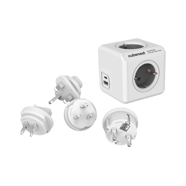 Kištukinis lizdas 13 cm PowerCube ReWirable USB Schuko – Cubenest-image-2