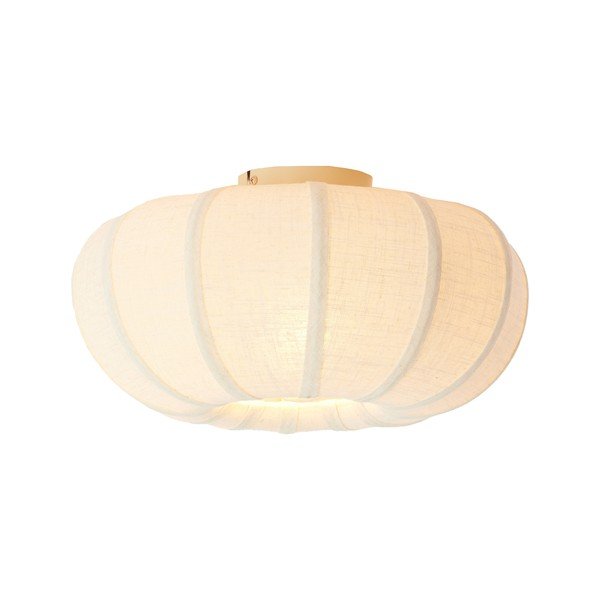 Kreminės spalvos lubinis šviestuvas ø 40 cm su tekstiliniu gaubtu Zosia – Light & Living-image-2