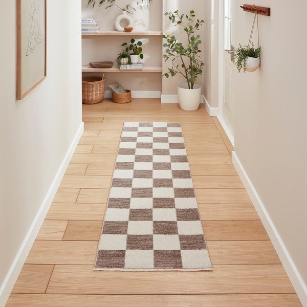 Pilkos spalvos kilimas 60x230 cm Baltimore – Think Rugs-image-1