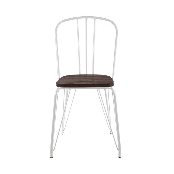 Baltos spalvos/natūralios spalvos iš guobos masyvo valgomojo kėdė District – Premier Housewares-image-2