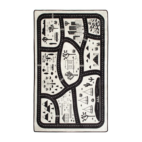 Vaikiškas kilimas "Black City", 140 x 190 cm