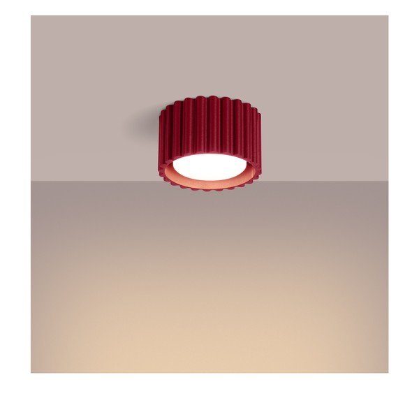 Bordo spalvos iš metalo taškinis šviestuvas ø 10 cm Zora – Sollux-image-4