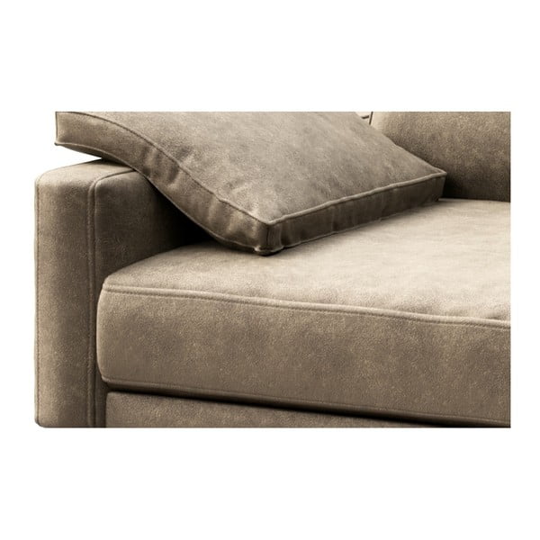 Smėlio spalvos dirbtinės odos sofa MESONICA Musso, 211 cm-image-4