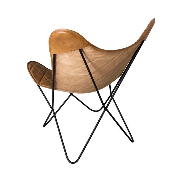 Rudas odinis fotelis - Antic Line-image-1