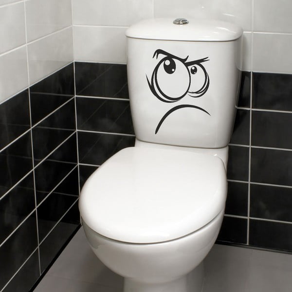 Dekoratyvinis lipdukas ant tualeto "Not Happy