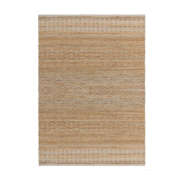Rankų darbo natūralios spalvos iš džiuto mišinio kilimas 160x230 cm Asher Natural – Asiatic Carpets