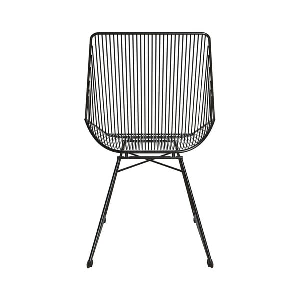 Juoda metalinė kėdė CosmoLiving by Cosmopolitan Ellis-image-4