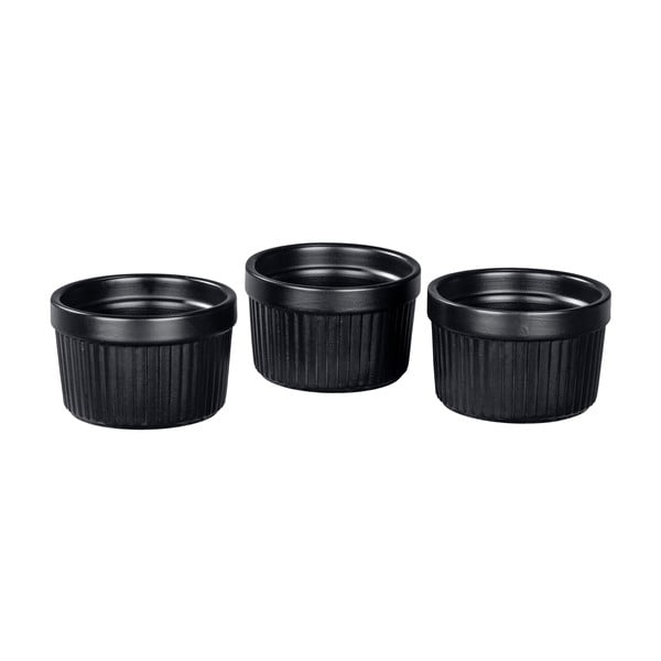 Juodos keramikos dubenėlių rinkinys iš 3 vnt. ø 8 cm Ewi - Wenko-image-2