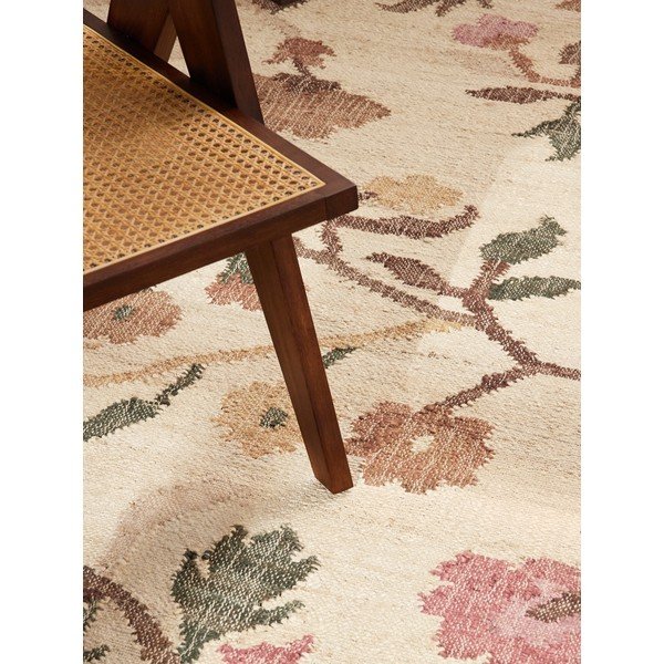 Rankų darbo kreminės spalvos iš džiuto kilimas 160x230 cm Roya Violette – Elle Decoration-image-2