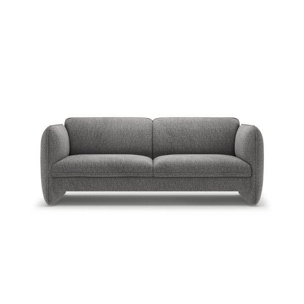 Tamsiai pilkos spalvos sofa iš šenilinio audinio 204 cm Georgia – Micadoni 