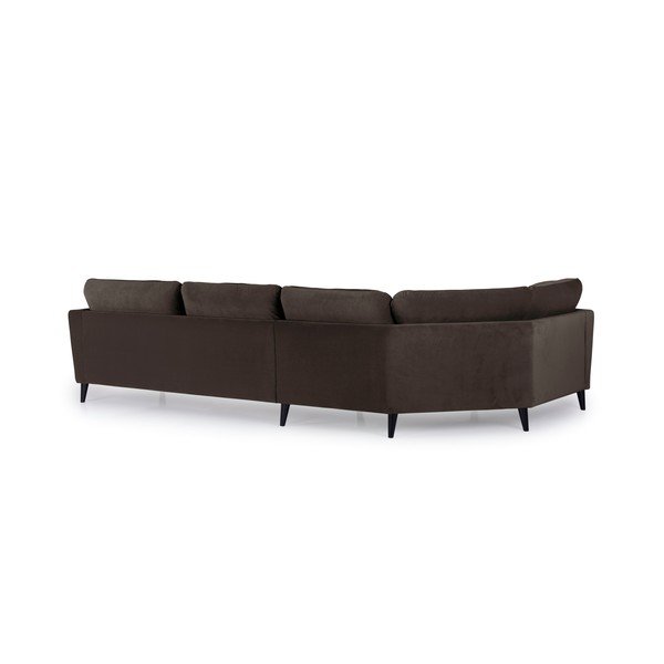 Ruda kampinė sofa Scandic Bridge, kairysis kampas-image-3