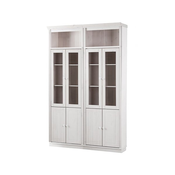 Iš pušies masyvo vitrina baltos spalvos 148x223 cm Anita – Støraa-image-2