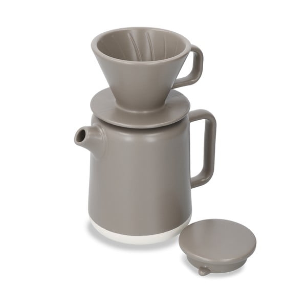 Rudos keramikos arbatinuko ir kavos filtro laikiklio rinkinys 0,8 l La Cafetiere Seville - Kitchen Craft