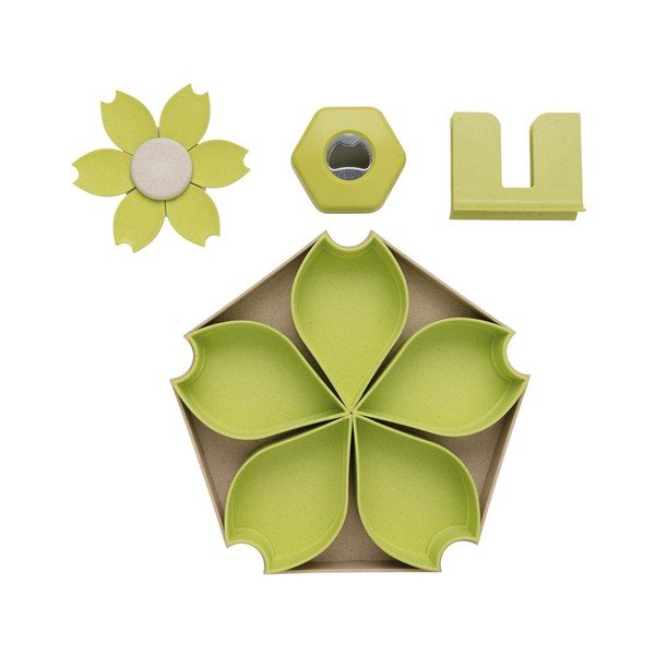 Žalias 4 dalių serviravimo rinkinys XD dizaino kolekcija